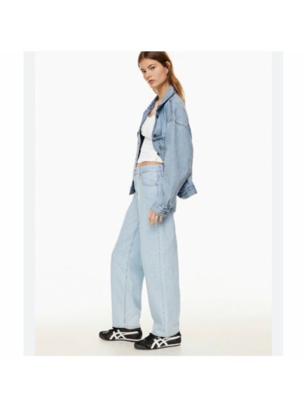 Levi’s Premium Baggy Dad Jeans W26 L32 Light Wash High Rise Wide Leg 26